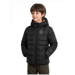 Veste d'hiver enfants Alpine Pro Douwo Black noir