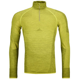 Sweatshirt fonctionnel homme Ortovox 230 Competition Zip Neck jaune dirty daisy