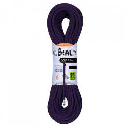 Corde d'escalade Beal Joker 9,1 mm (60 m) Dry Cover violet purple