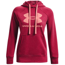 Sweat-shirt femme Under Armour Rival Fleece Logo Hoodie rose Black Rose / Posh Pink / Posh Pink