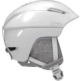 Casque de ski femmes Salomon Icon² C. Air blanc WhiteGlossyPremium