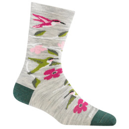 Chaussettes femme Darn Tough Birds Of A Feather Crew gris ash