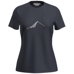 T-shirt femme Icebreaker W Mer 150 Tech Lite SS T South Const bleu foncé Midnight Navy