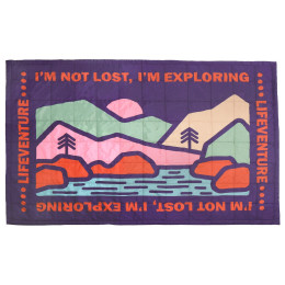 Couverture LifeVenture Sundown Berber Lined Blanket violet Mountain