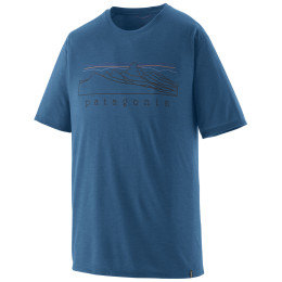 T-shirt homme Patagonia Men's Capilene Cool Trail Shirt - Stratapeaks bleu Aquatic Blue