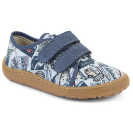 Baskets pour enfant Frodo Barefoot canvas Light Blue bleu