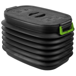 Boîte pliante avec couvercle Yolco CP37 noir/vert