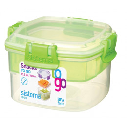 Boîte aliments Sistema Snacks TO GO 400ml green