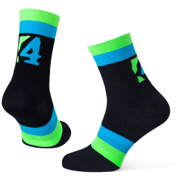 Chaussettes Warg Happy Merino 4Camping vert Black