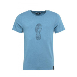 T-shirt homme Chillaz Solstein Leave A Footprint bleue blue melange