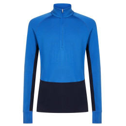 T-shirt fonctionnel homme Icebreaker Men Mer 260 ZoneKnit LS Half Zip bleu Midnavy/Lazu/Cb