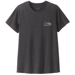 T-shirt femme Patagonia Women's Capilene® Cool Trail Shirt - Stratapeaks noir Ink Black
