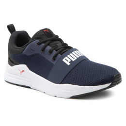 Chaussures de running hommes Puma Wired Run noir / blanc