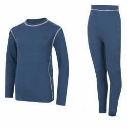 Ensemble fonctionnel enfant Dare 2b Pow II Baselayer Set bleu foncé MoonLt Denim