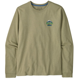 T-shirt homme Patagonia Long-Sleeved Great Waves Responsibili-Tee vert Gumtree Green