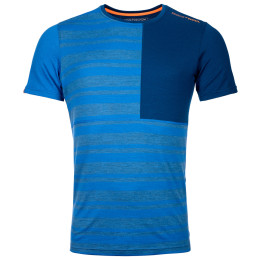T-shirt fonctionnel homme Ortovox 185 Rock'N'Wool Short Sleeve bleue JustBlue