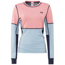 T-shirt femme Kari Traa Lam Ls bleu / rose Misty