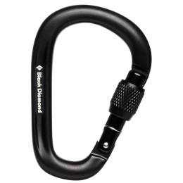 Mousqueton Black Diamond Pearlock Screwgate noir black