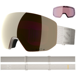 Masques ski Salomon Radium Pro S Sigma + 1 Lens beige Rainy Day