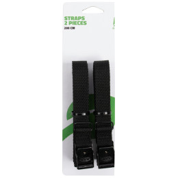 Sangles Bo-Camp Straps 18 mm / 200 cm 2 pcs noir Black