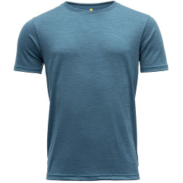 T-shirt homme Devold Eika Man Tee bleue BlueMelange