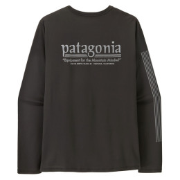 T-shirt homme Patagonia M's L/S Cap Cool Daily Shirt - Hut Tripper noir Black