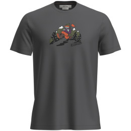T-shirt fonctionnel homme Icebreaker M Mer 150 Tech Lite SS Tee Catch Me Outs gris foncé Obsidian