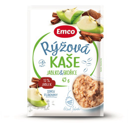 Porridge Emco Porridge de riz aux pommes et à la cannelle 45g