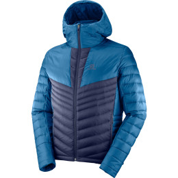 Doudoune homme Salomon Haloes Down Hoodie M bleue Poseidon/NightSky