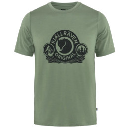 T-shirt fonctionnel homme Fjällräven Abisko Wool Classic SS M vert / noir Patina Green