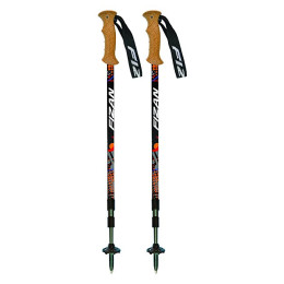 Bâtons randonnée Fizan Tierra (2018) noir / orange Black/Orange