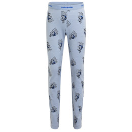 Sous-vêtements fonctionnels enfant Icebreaker Kids M 200 Oasis Leggings Bear Tour AOP bleu clair Zinc Blue/Aop