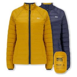 Doudoune femme MAC IN A SAC Ladies Reversible Polar Jacket (Sack) bleu / jaune Navy/Mustard