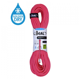 Corde d'escalade Beal Joker 9,1 mm (50 m) Golden Dry orange ORANGE