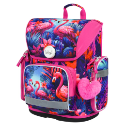 Sac à dos écolier Baagl Ergo rose Plameňáci