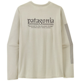T-shirt homme Patagonia M's L/S Cap Cool Daily Shirt - Hut Tripper blanc Dyno White