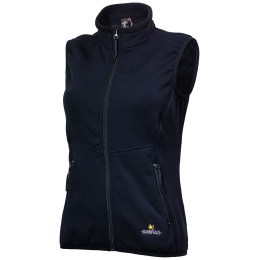 Gilet femme Warmpeace Trailmark Powerstretch vert Black