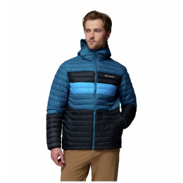 Veste homme Columbia Powder Pass™ Hooded Jacket bleu / noir Black, Phoenix Blue, Compass Blue