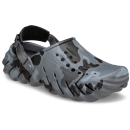 Pantoufles Crocs Echo Duck Camo Clog gris / noir Charcoal/Black