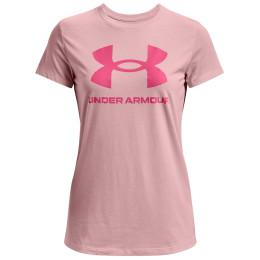 T-shirt femme Under Armour Sportstyle Logo SS rose Prime Pink / / Pink Punk