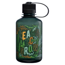 Bouteille Nalgene Narrow Mouth Wild Expressions 500 ml vert Jade 'Learn 2 Grow'