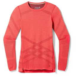 T-shirt fonctionnel femme Smartwool W Intraknit Thermal Merino Bl Crew noir / rose Scarlet-Black Cherry