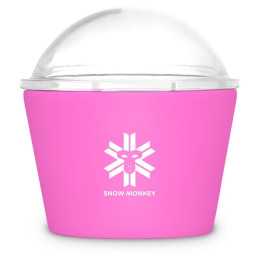 Boîte alimentaire isotherme Snow Monkey Freezie rose / blanc pink