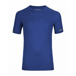 T-shirt fonctionnel homme Ortovox Merino 105 Ultra Short Sleeve bleue StrongBlue
