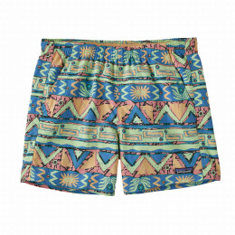 Short femme Patagonia W's Baggies Shorts - 5 in. green High Hopes Geo: Salamander Green