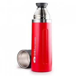 Thermos GSI Outdoors Glacier Stainless Vacuum Bottle 1l rouge red