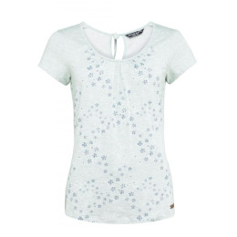 T-shirt femme Chillaz Hide The Best Flower blanc / bleu light aqua sky melange