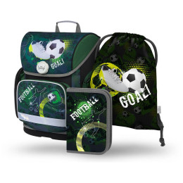 Kit sac à dos Baagl Ergo SET 3 Fotbal green