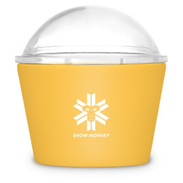 Boîte alimentaire isotherme Snow Monkey Freezie jaune yellow