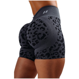 Short femme Nebbia Push-Up Compression Leopard Shorts Primal noir BLACK LEOPARD